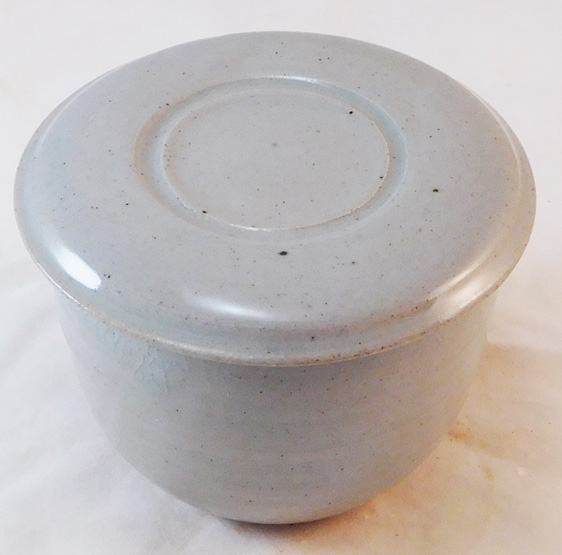 Stony white French Butter Dish