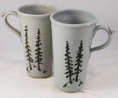 14 oz Tall car tray mug, White